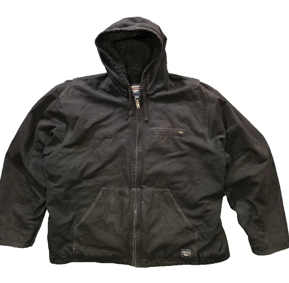 Smith's workwear Bomber Jacket Full Zip Jumper Cotton Stretch Y2K Sz XL A009964